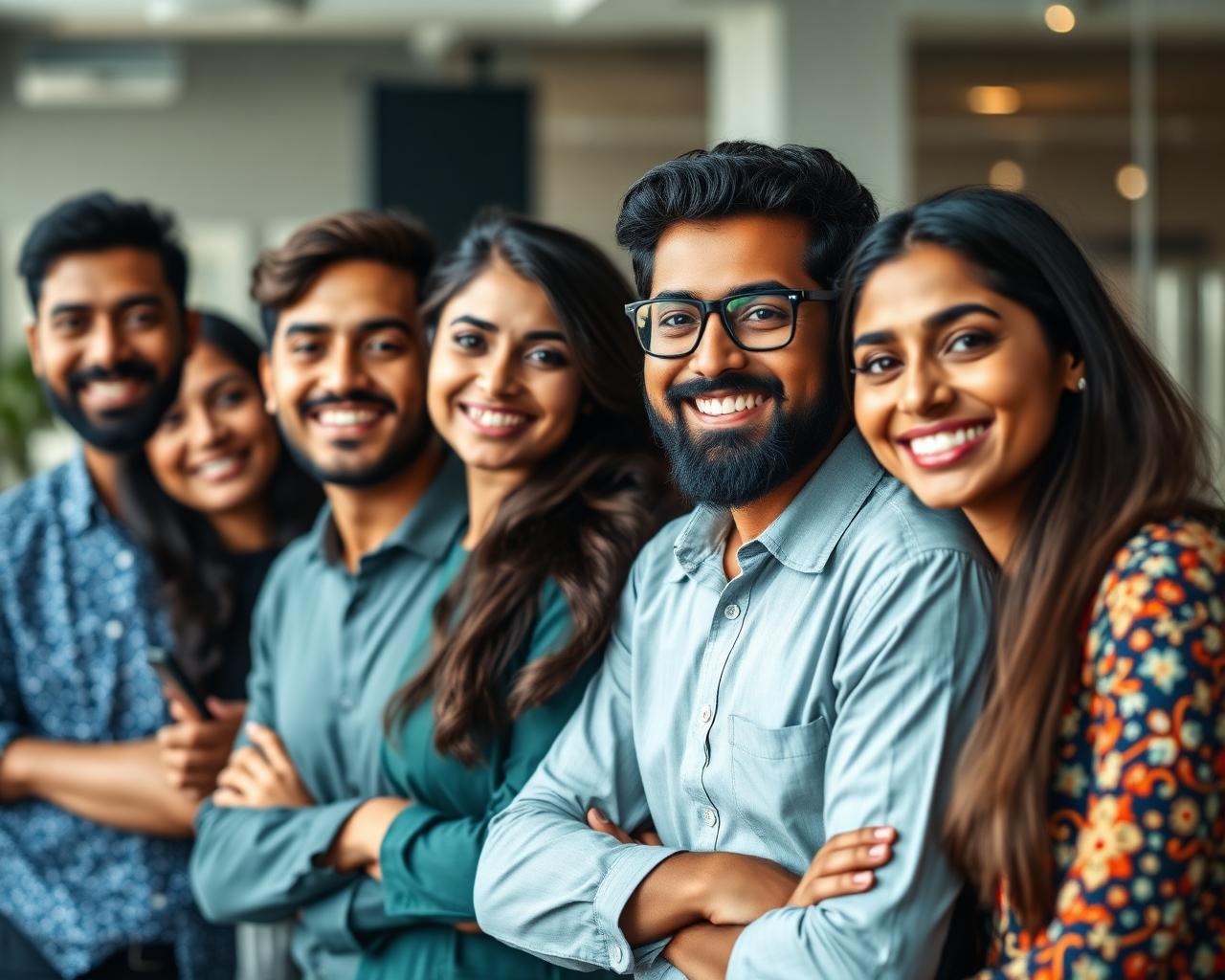 Young professionals collaborating